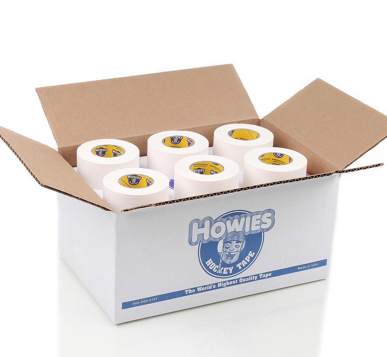 Howies 1.5” White Cloth Hockey Tape - 24pk - Pro Stock Hockey