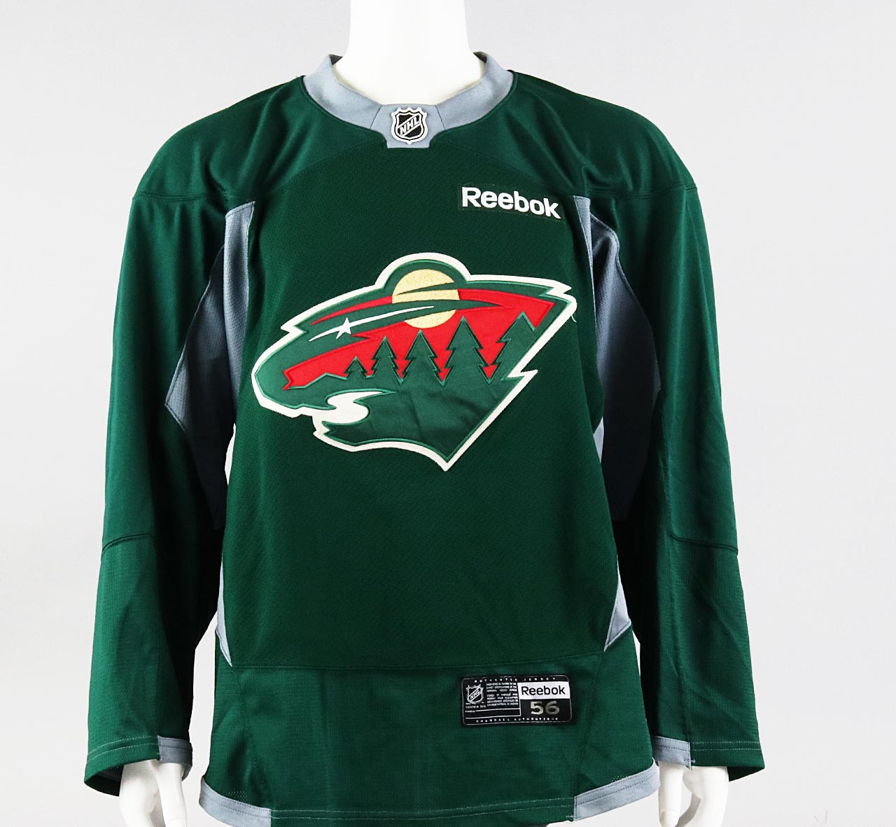 Practice Jersey - Minnesota Wild - Green Reebok Size 56 #7 - Pro Stock  Hockey