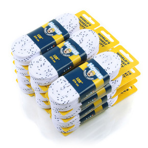 Howies White Cloth 130" Hockey Skate Laces - 12pk