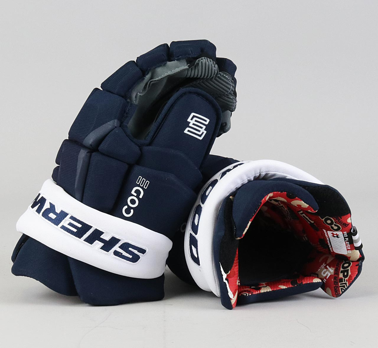 15" Sherwood Code V Gloves Team Stock Team Finland Pro Stock Hockey