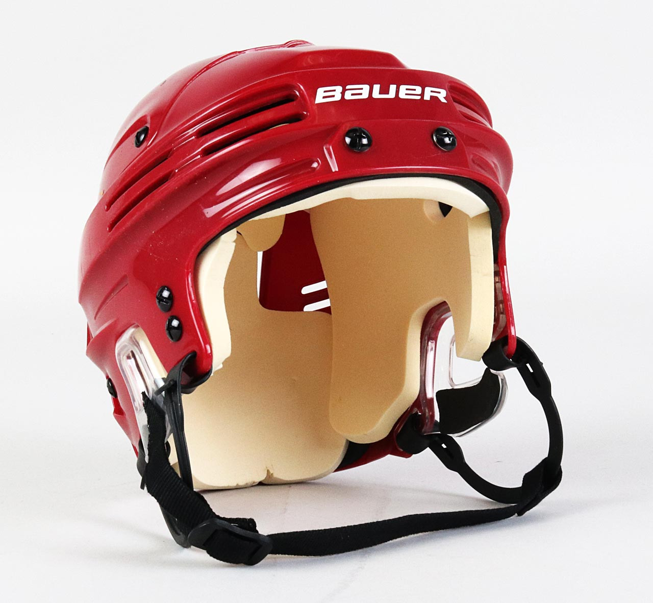Size M - Bauer BHH4500 Maroon Helmet - Arizona Coyotes - Pro Stock Hockey