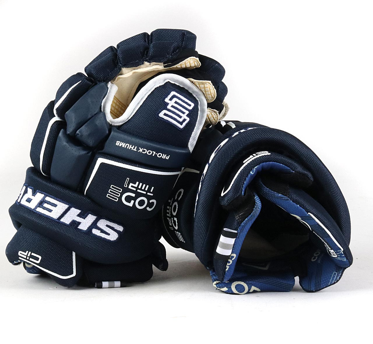 12" Sherwood Code TMP 1 Navy Gloves Pro Stock Hockey