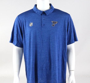 St. Louis Blues Large Authentic Pro Short Sleeve Polo Shirt #5