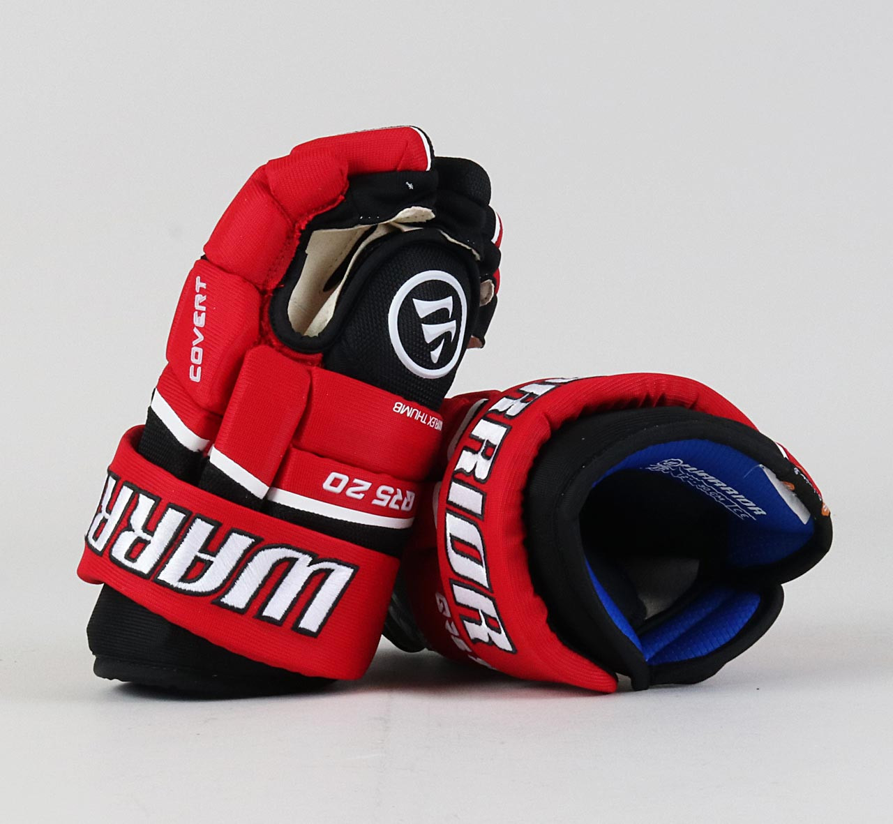 12" Warrior QR5 20 Junior Red/Black Gloves Pro Stock Hockey