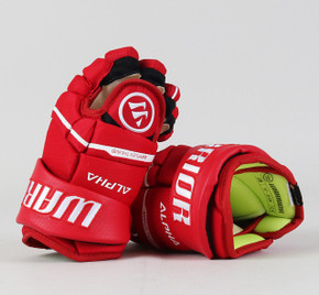 10" Warrior Alpha LX 20 Junior Red Gloves