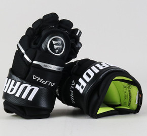 10" Warrior Alpha LX Pro Junior Black Gloves