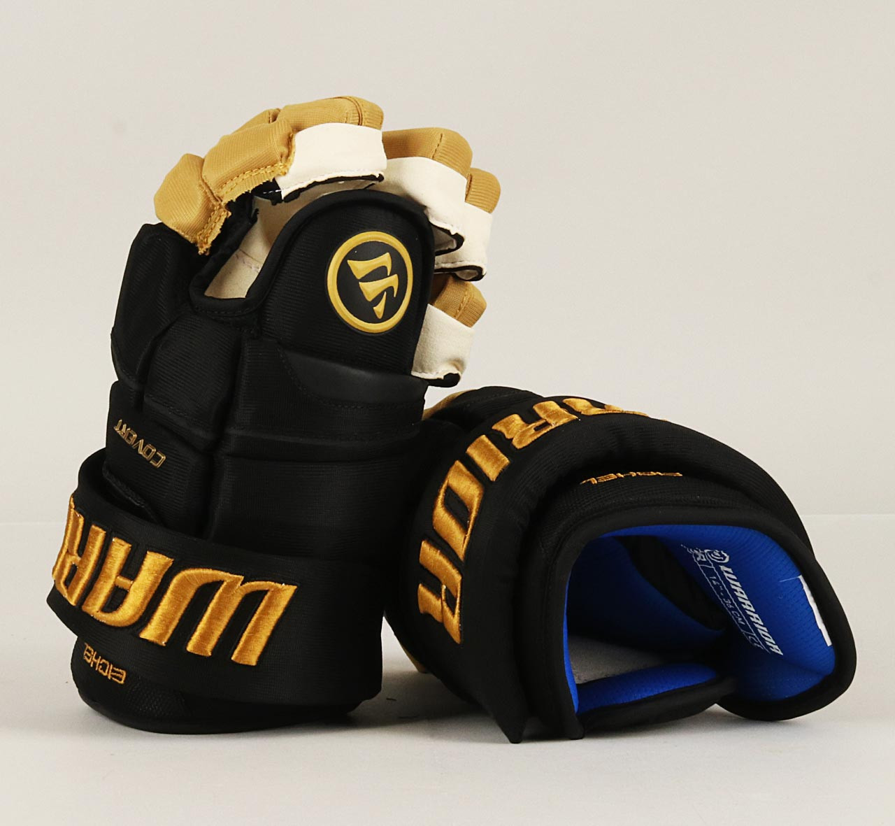 14" Warrior Covert QRE Pro Gloves - Jack Eichel Vegas Golden Knights - Pro  Stock Hockey