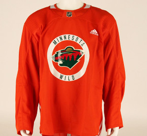 Practice Jersey - Minnesota Wild - Orange Adidas Size 56 #2