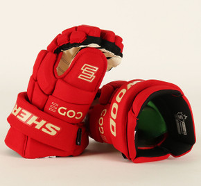 14" Sherwood Code Encrypt 1 Gloves - Team Stock Calgary Flames