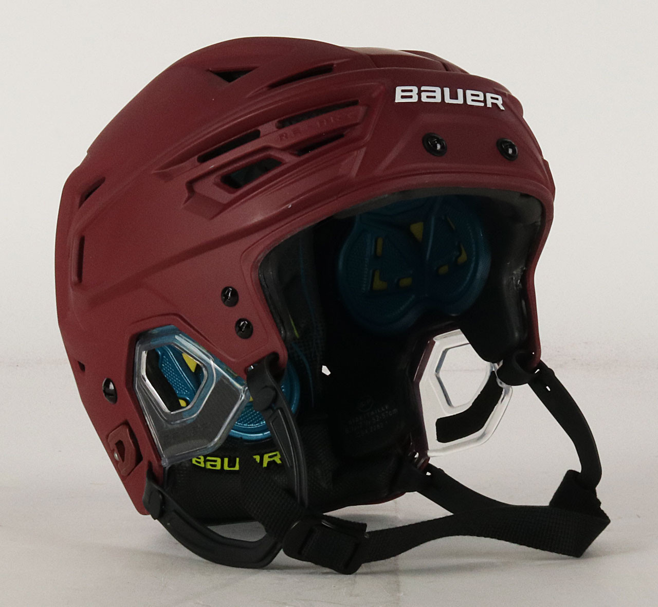 Size M Bauer Reakt 150 Maroon Helmet Arizona Coyotes Pro Stock Hockey