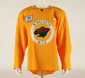 Practice Jersey - Minnesota Wild - Yellow Adidas Size 56 #4