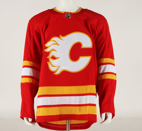 Game Jersey - Calgary Flames - Red Adidas Size 58