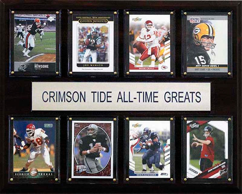 Ncaa Football 12x15 Alabama Crimson Tide All Time Greats Plaque