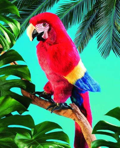 Folkmanis Scarlet Macaw Hand Puppet