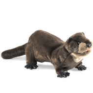 Folkmanis Hand Puppet Otter Baby Sea New Animals Soft Doll Plush Toys 2960 