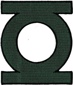 Green Lantern With Logo DC Comics Iron On Patch P-DC-0015 Free Shipping Licensed