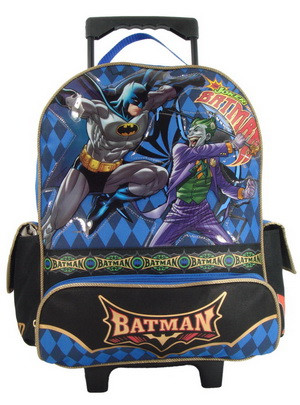batman rolling backpack