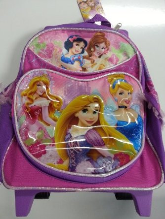 disney princess rolling backpack
