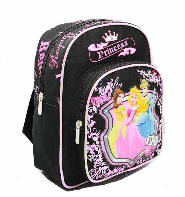 with Water Bottle Black Disney 3 Princess GDC Mini Backpack Princess with Water Bottle Black Disney 3 Princess GDC Mini Backpack Princess