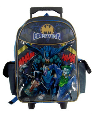 batman rolling backpack