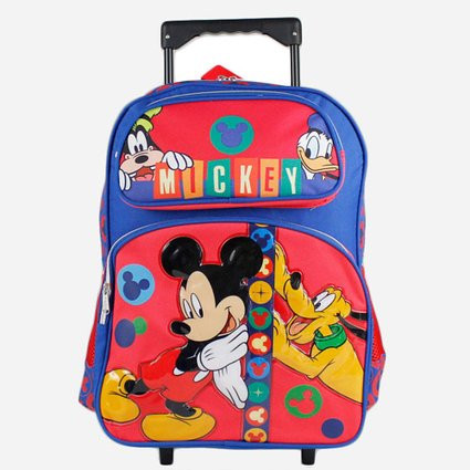 mickey rolling backpack