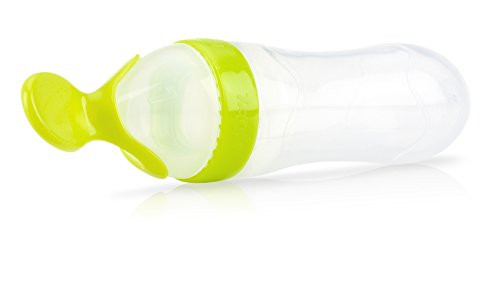 Baby Accessories Nuby Silicone Squeeze Feeder W Spoon Garden Fresh