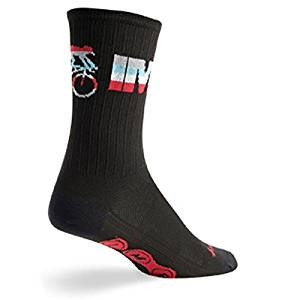 SockGuy SGX SGX6 Rasta Cali L//XL Cycling//Running Socks
