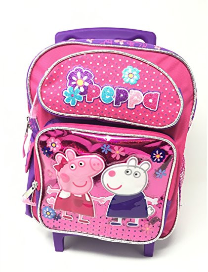 peppa pig rolling backpack