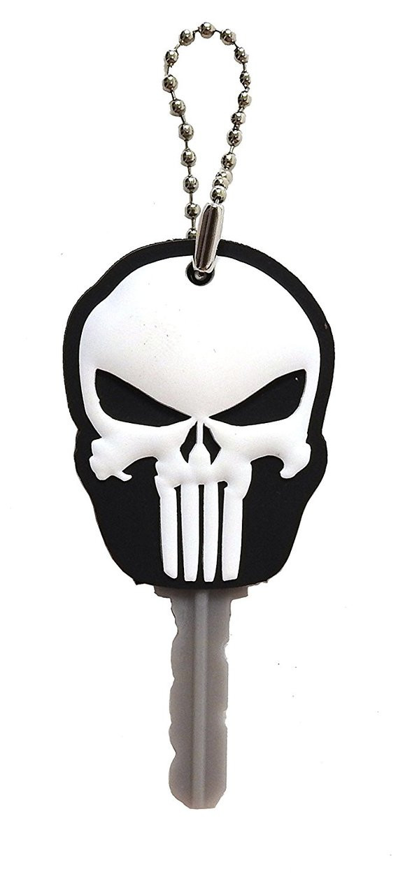 Marvel The Punisher Logo PVC Soft Touch Key Ring Key Accessories Marvel The Punisher Logo PVC Soft Touch Key Ring Key Accessories