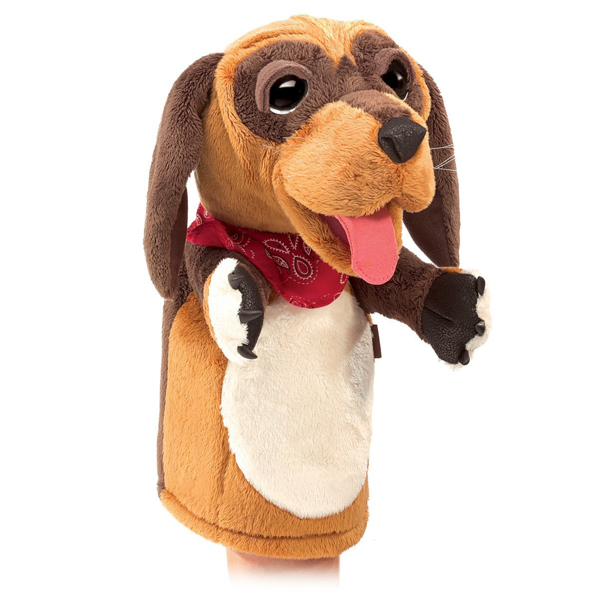 Folkmanis Panting Dog Hand Puppet Plush