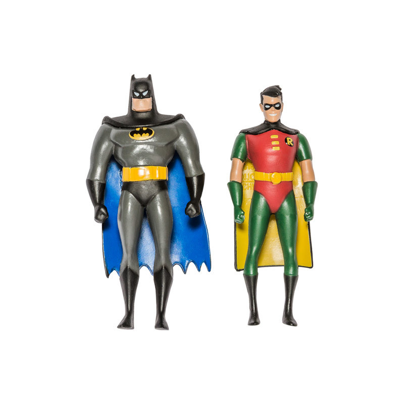 WW Batman Robin 4 DC Super Heroes Interlocking PVC 3" Figurines Superman 