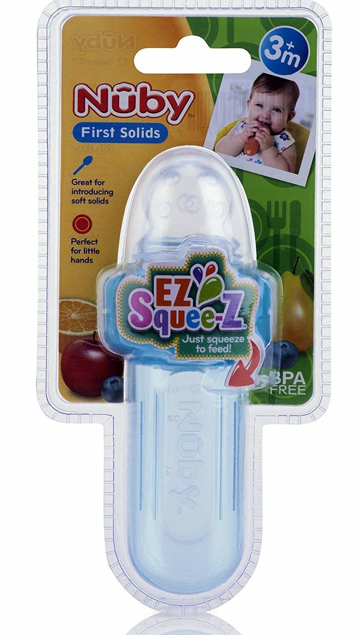 Nuby Baby Feeding Mini EZ Squee-Z Feeder Vary Color New 5577