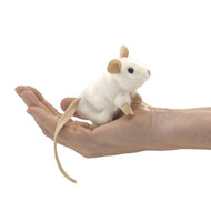 Finger Pupper  Folkmanis Mini White Mouse 2776