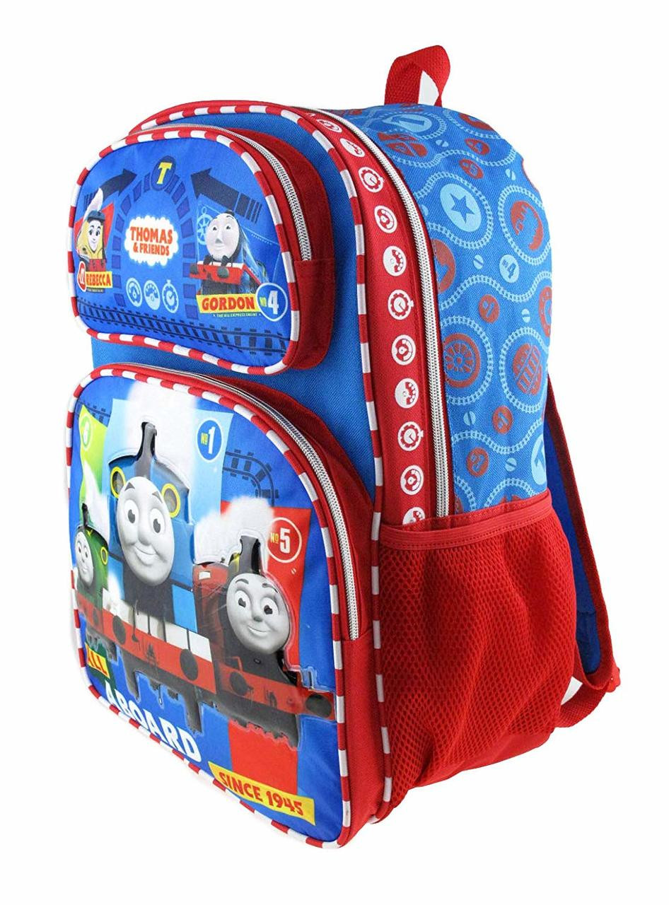 Blue Team Thomas the Train 16" Large Rolling Backpack 