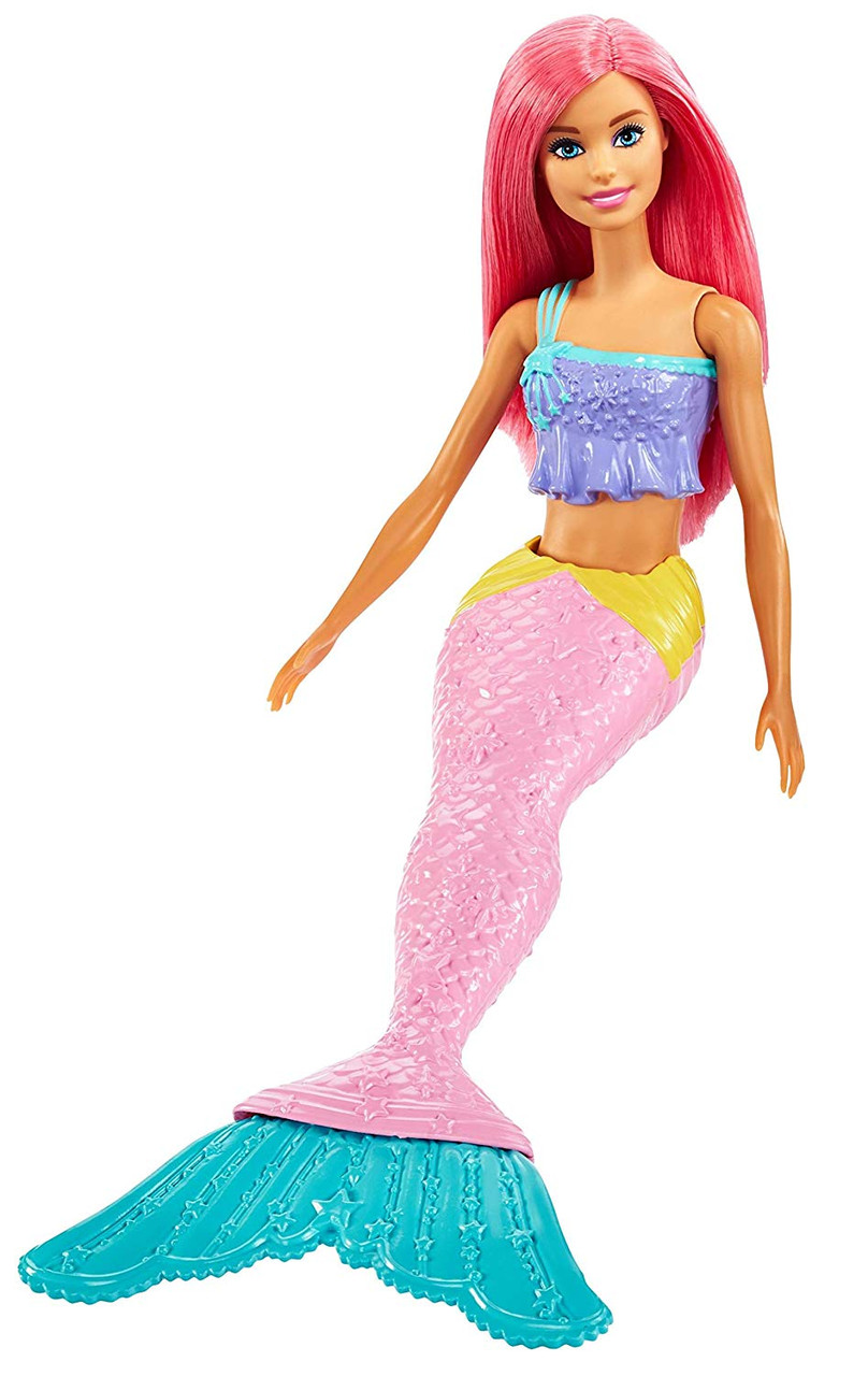 Doll Barbie Mattel Mermaid Pink Hair GGC09