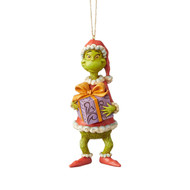Ornament Dr. Seuss Grinch and Present 4.92" 6004067