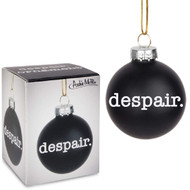 Ornament Archie McPhee Despair Black 2" 12788