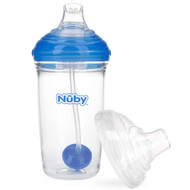 Baby Feeding Nuby Grip N' Sip Cup 8oz Blue 80544