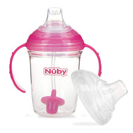 Baby Feeding Nuby Grip N' Sip Cup w/ Handle 8oz Pink 80396