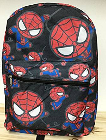 black spiderman backpack