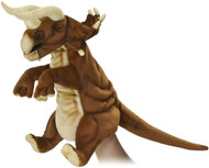 Hand Puppet Hansa Triceratops (Brown) 16" 7746