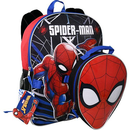 spiderman face backpack