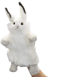 Hand Puppet Hansa White Rabbit 13" 7156
