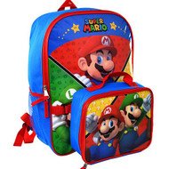 Backpack Super Mario Luigi 16" w/Lunch Bag B20NN46569