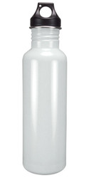 Eco-Friendly Wide Mouth 25 oz Stainless Steel Water Bottle - BPA Free, Shine White