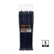 TR Industrial Multi-Purpose UV Resistant Black Cable Ties, 12 inches, 500 Pack