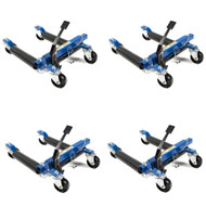 Capri Tools 21085 Hydraulic Car Positioning 12 Tire Jack/Dolly, 4-Pack + Stand