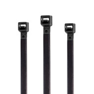 Presa 8-inch UV Cable Ties, Black, 100-Pack