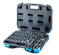 Capri Tools 1/4-Inch Drive Master Socket Set with Ratchets, Adapters and Extensions, 51-Piece