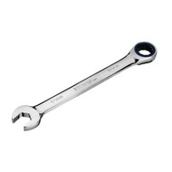 Capri Tools 17 mm Ratcheting Combination Wrench, True 100-Tooth, 3.6-Degree Swing Arc